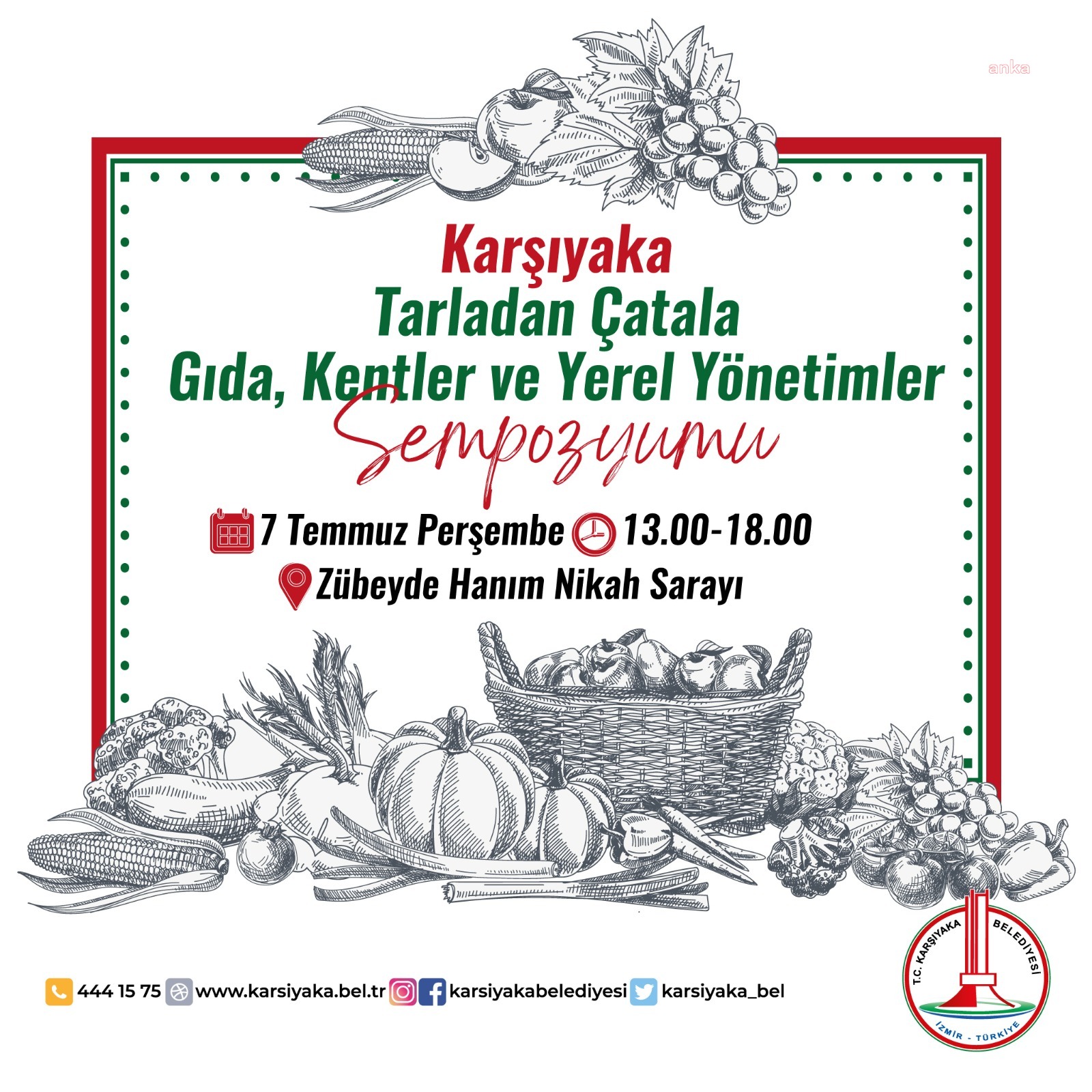 KARŞIYAKA’DA KENTSEL GIDA VE KENT TARIMI KONUŞULACAK