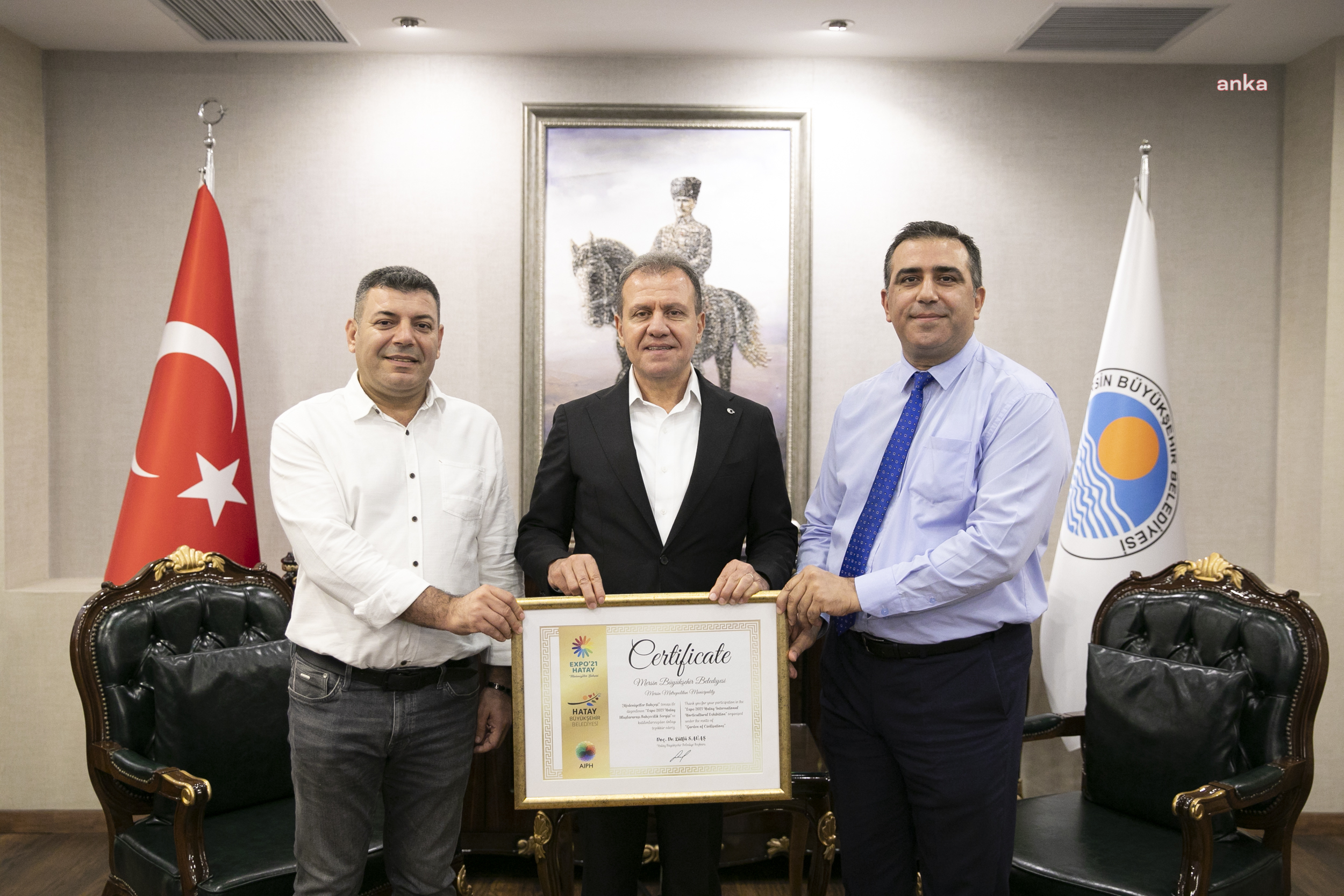EXPO’21 HATAY’DA YER ALAN MERSİN BAHÇESİ, 3 FARKLI ALANDA ÖDÜLE LAYIK GÖRÜLDÜ
