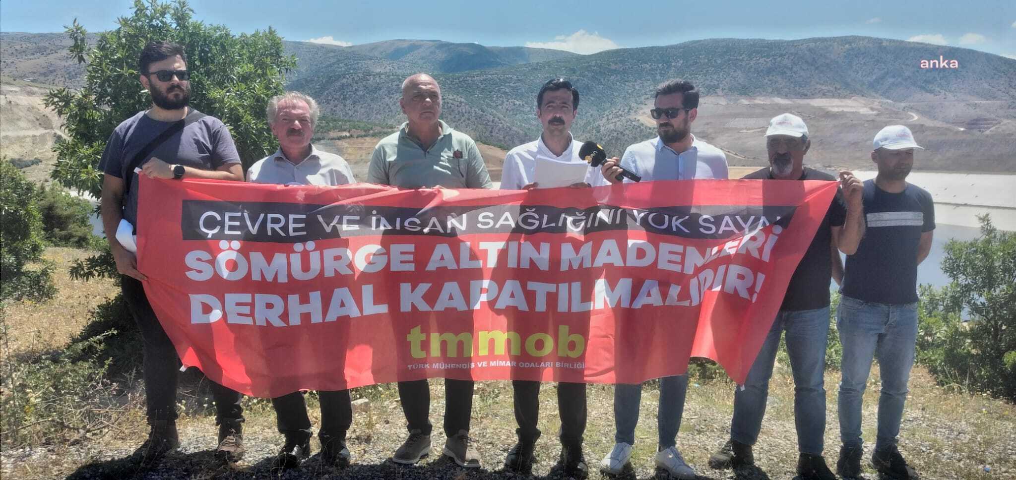 TMMOB HEYETİ SİYANÜR SIZINTISININ YAŞANDIĞI MADENDE: "İŞLETMENİN KAPATILMASI HAYATİ ÖNEME SAHİP"