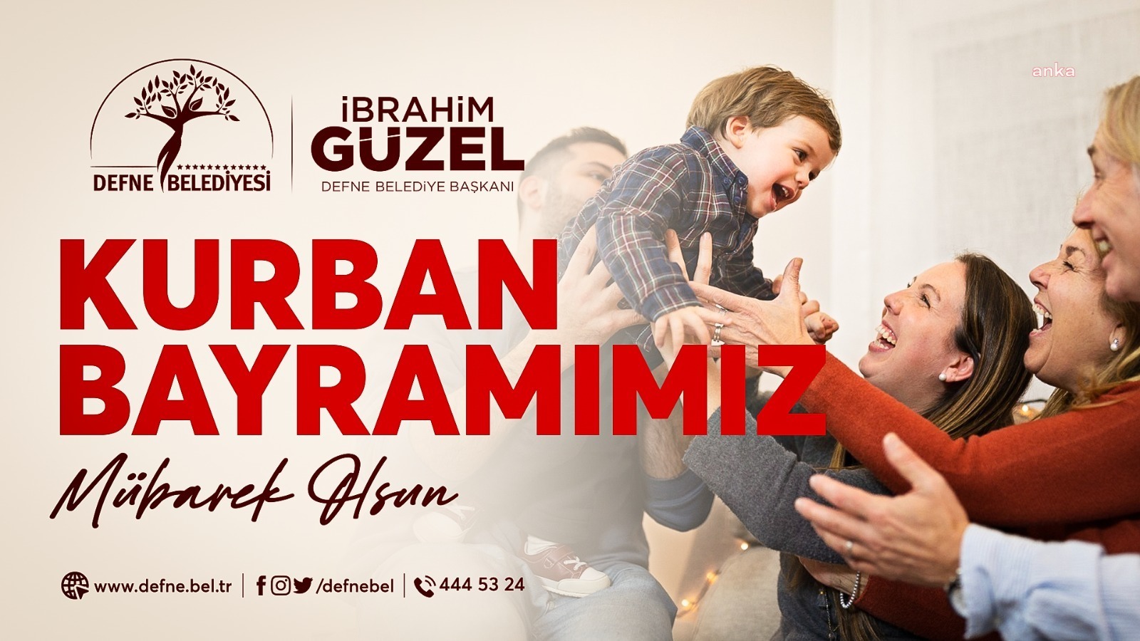 DEFNE BELEDİYE BAŞKANI İBRAHİM GÜZEL'DEN KURBAN BAYRAMI MESAJI
