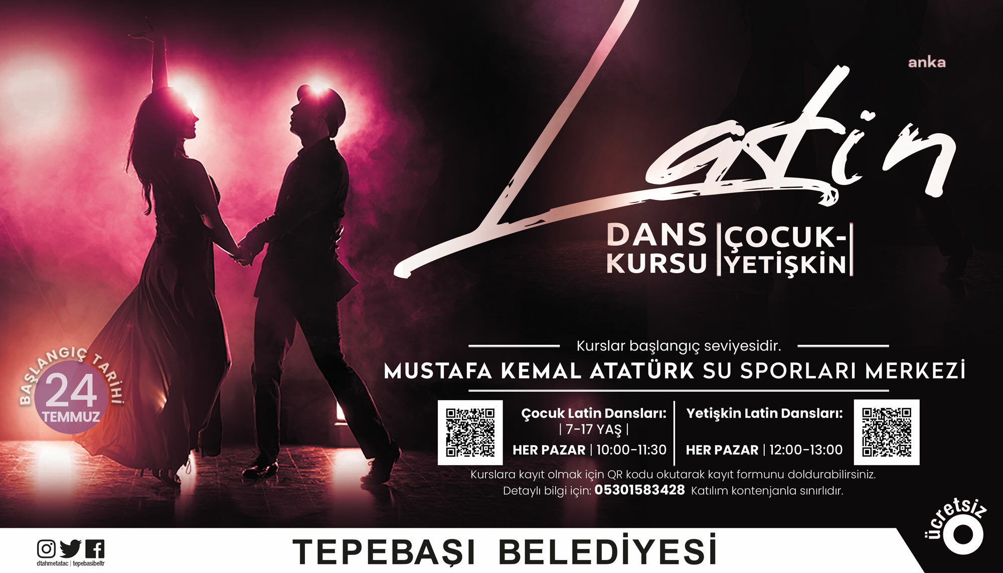 TEPEBAŞI'NDA LATİN DANS KURSLARI BAŞLIYOR
