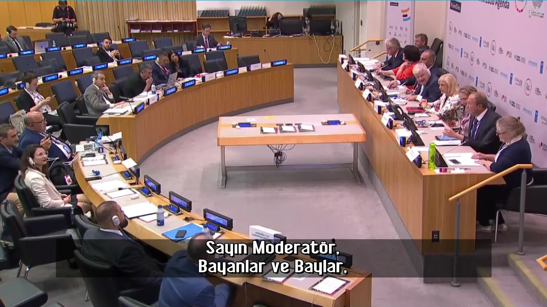 AVCILAR BELEDİYE BAŞKANI HANÇERLİ, BİRLEŞMİŞ MİLLETLER'DE 'AVCILAR MODELİ'Nİ ANLATTI