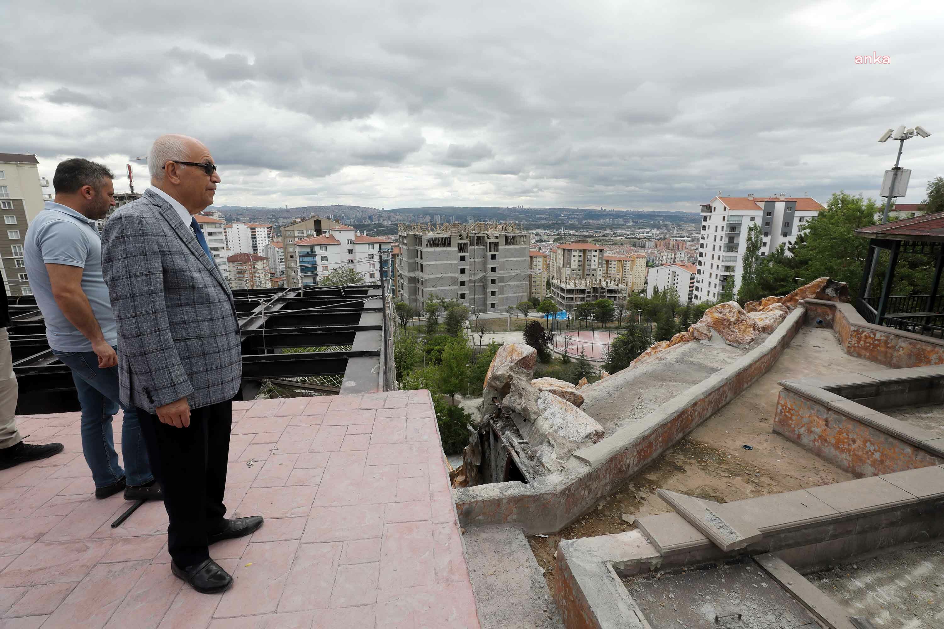 YENİMAHALLE’DE PARK ÇALIŞMALARI SÜRÜYOR