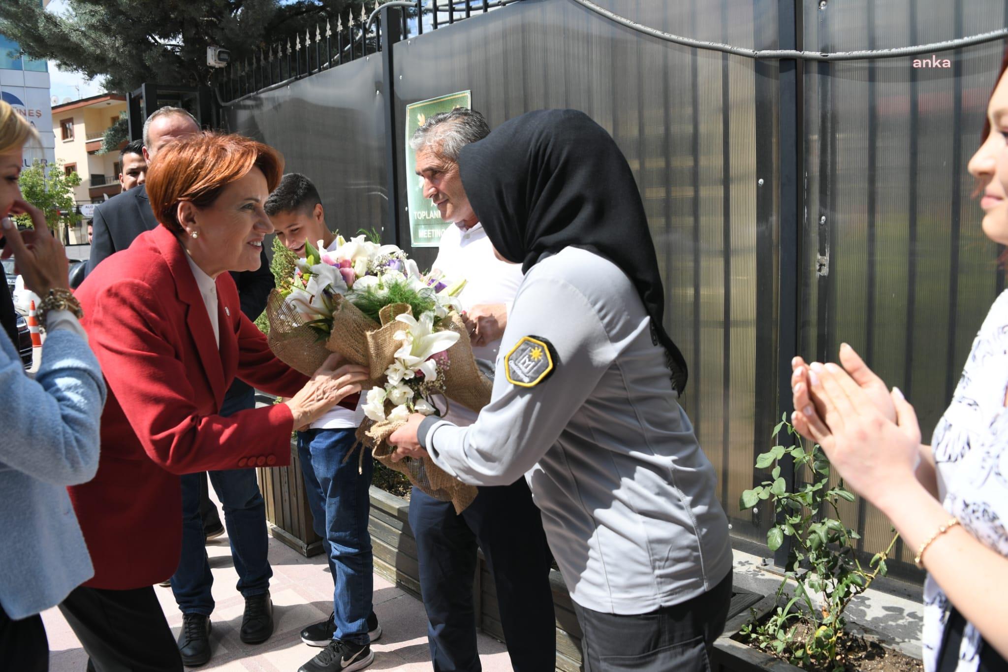 MERAL AKŞENER, DOĞUM GÜNÜNDE ÇİÇEKLERLE KARŞILANDI
