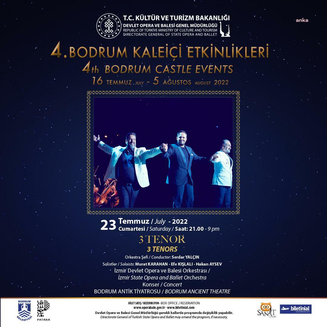 BODRUM ANTİK TİYATRO'DA '3 TENOR' KONSERİ