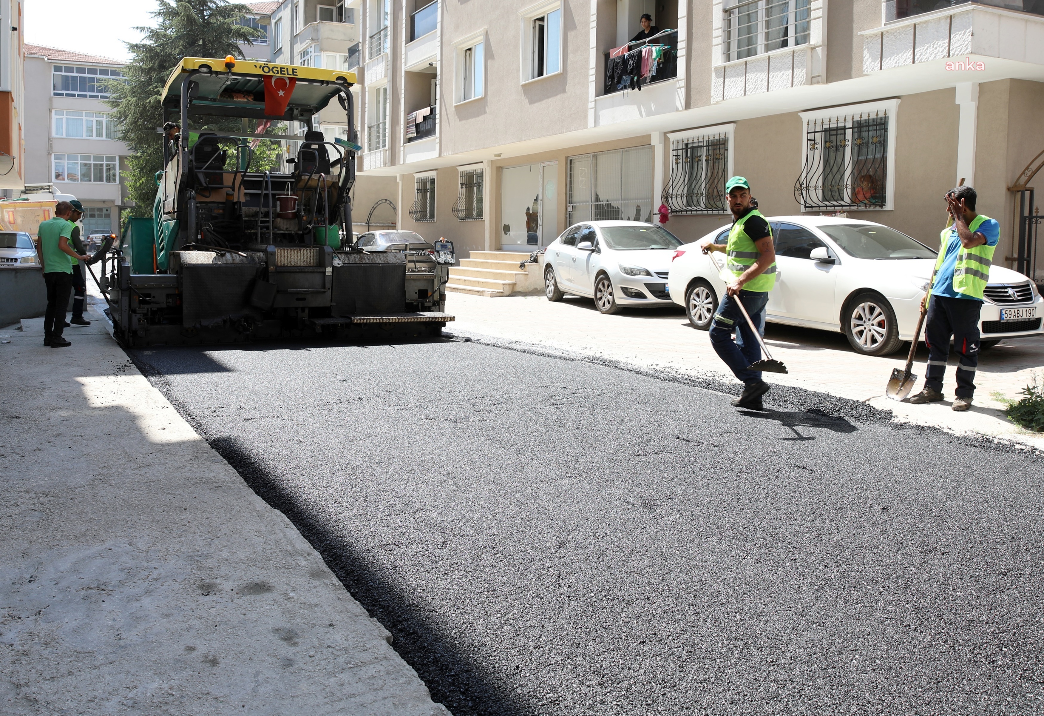 ÇERKEZKÖY BELEDİYESİ SICAK ASFALT ÇALIŞMALARINA DEVAM EDİYOR