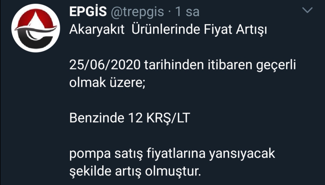 BENZİNE BİR ZAM DAHA GELİYOR