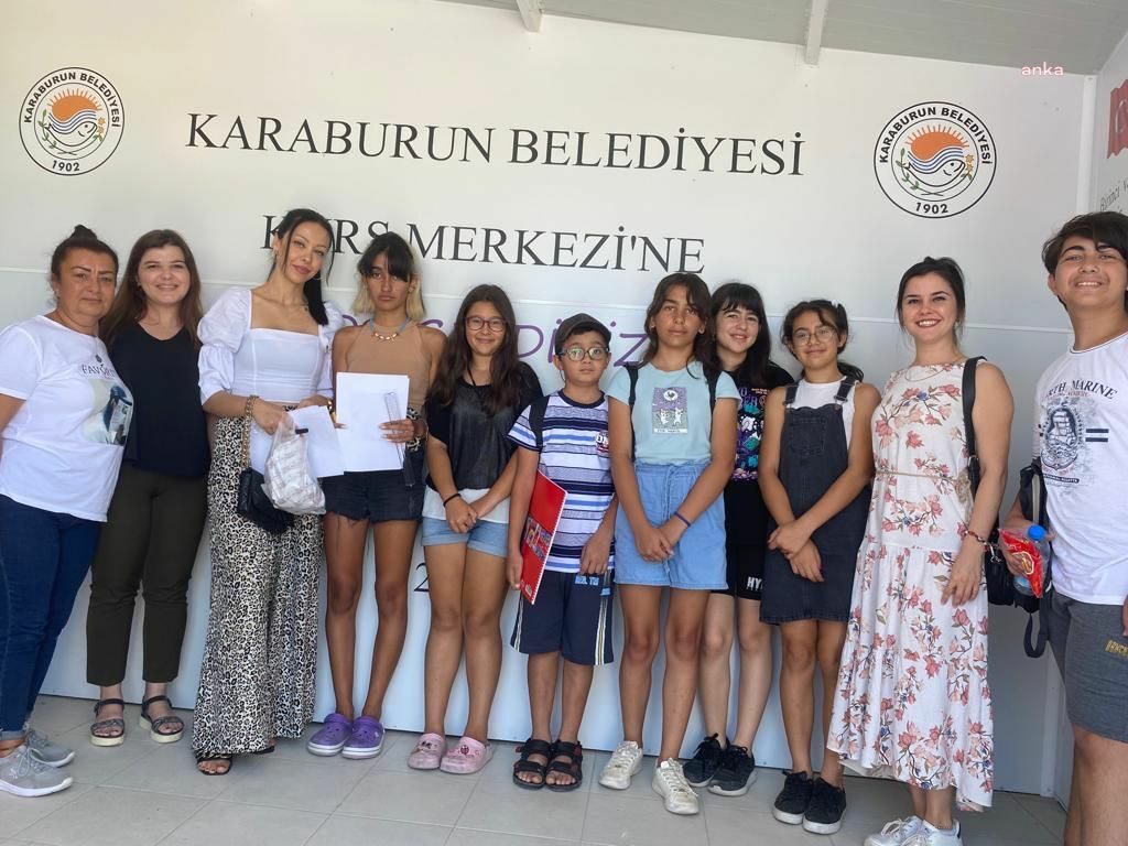 KARABURUN'DA ÇOCUKLARIN YAZ OKULU KEYFİ