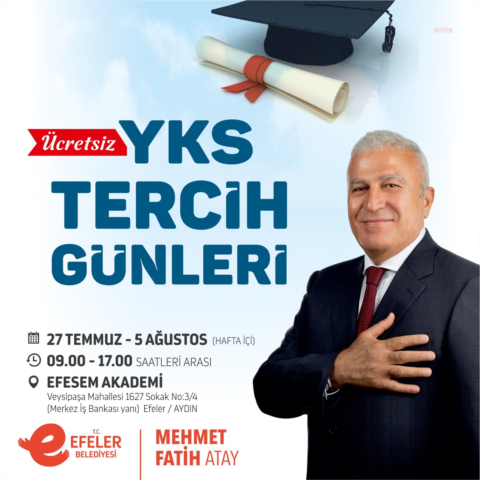 EFELER BELEDİYESİ’NDEN ÖĞRENCİLERE TERCİH DESTEĞİ