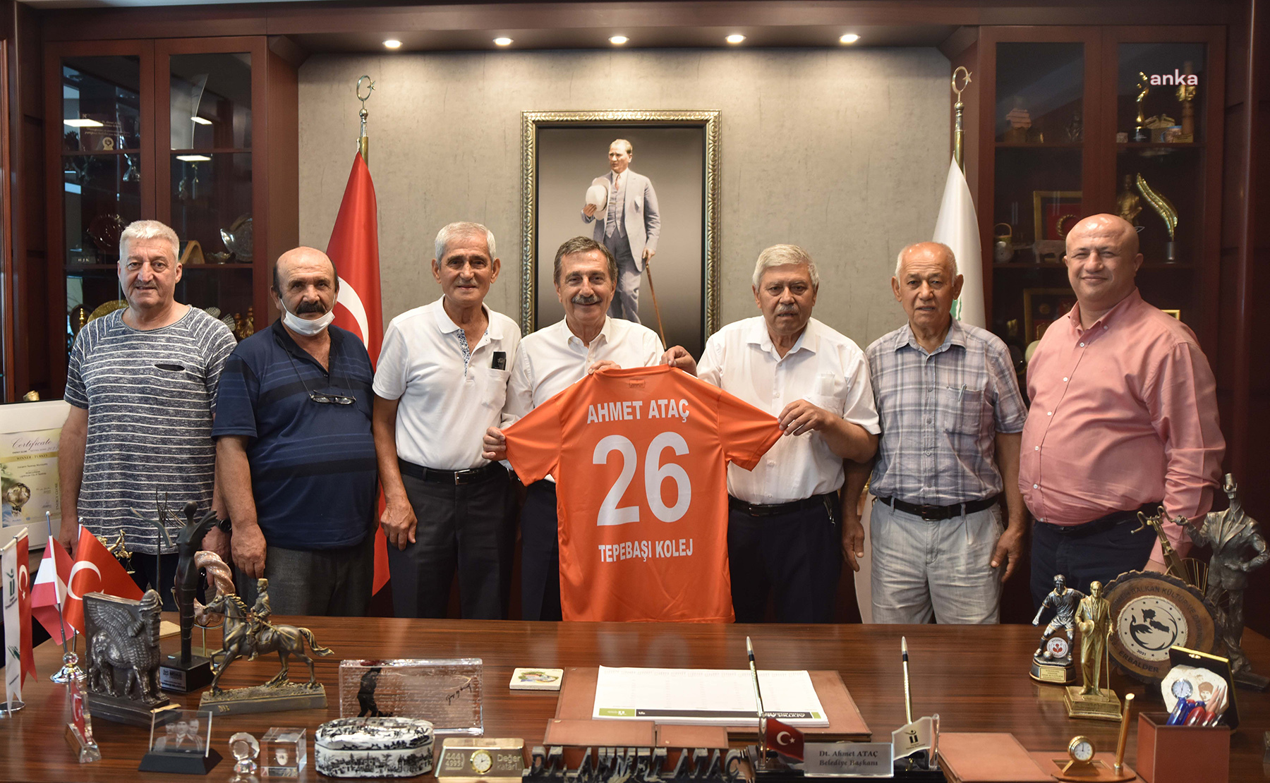 TEPEBAŞI KOLEJ SPOR KULÜBÜ’NDEN BAŞKAN ATAÇ’A ZİYARET