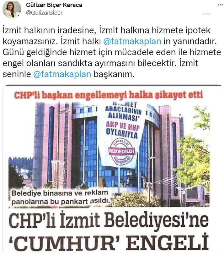 İZMİT BELEDİYE BAŞKANI HÜRRİYET’E, CHP GENEL BAŞKAN YARDIMCISI KARACA’DAN DESTEK