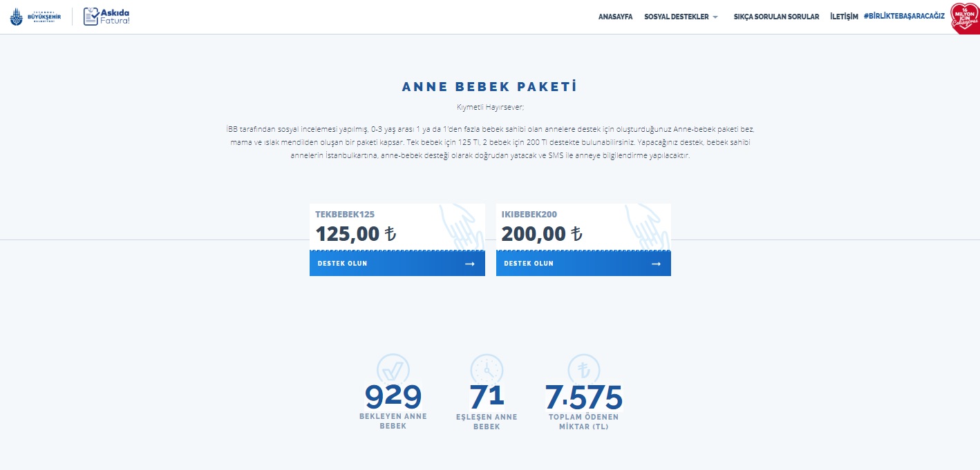 ANNEYE BEBEĞE DE ASKIDA FATURA