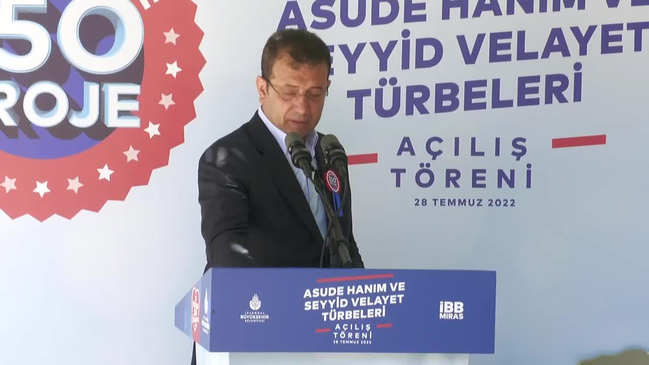 İMAMOĞLU, RESTORE EDİLEN SEYYİD-İ VELAYET VE ASUDE HATUN TÜRBELERİNİ ZİYARETE AÇTI: “ÇILGIN PROJE BU ŞEHRİN İNSANINA HİZMET ETMEKTİR”