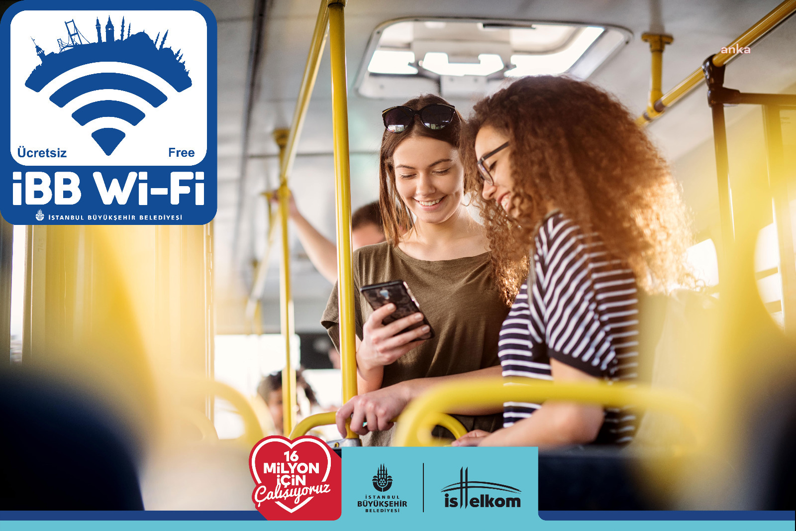İBB'DEN OTOBÜSLERDE ÜCRETSİZ Wi-Fi