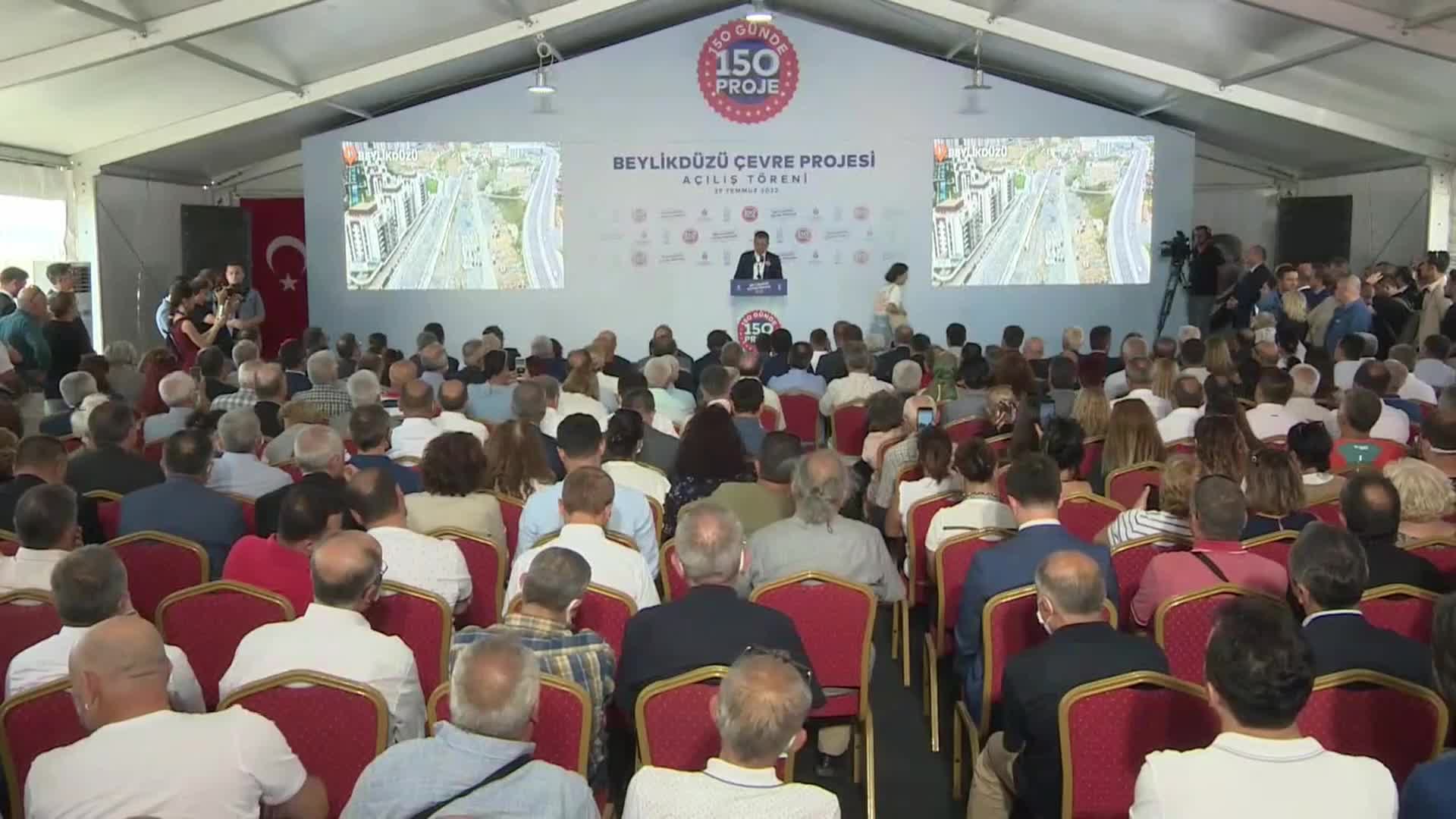 İMAMOĞLU, BEYLİKDÜZÜ'NDE TAMAMLANAN ALTYAPI YATIRIMLARINI HİZMETE AÇTI: "ÇILDIRMIŞ, İNSANLARIN HAYATINA ZARAR VEREN ÇILGIN PROJELERLE İŞİMİZ YOK"