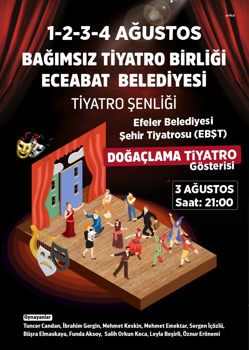 EFELER BELEDİYESİ ŞEHİR TİYATROSU, ECEABAT TİYATRO ŞENLİĞİ’NE KATILIYOR