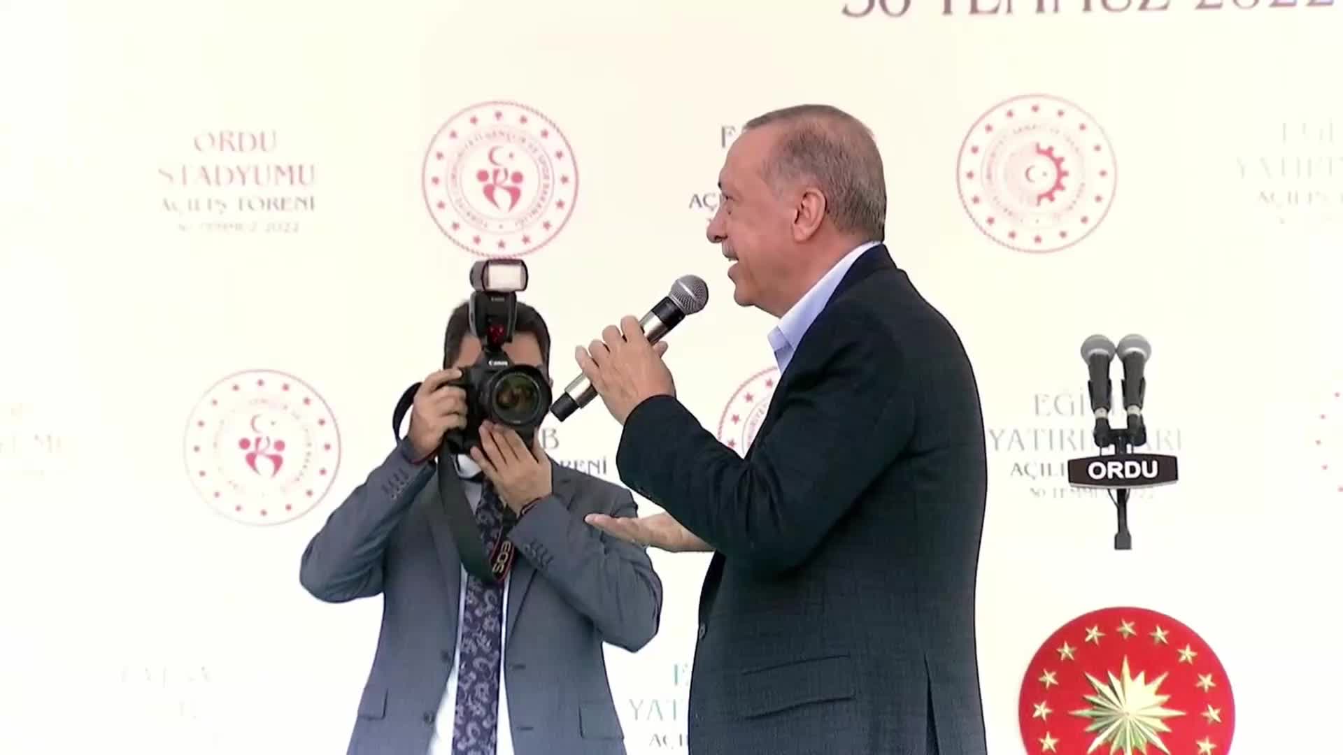 ERDOĞAN ORDU'DA, FINDIĞIN TABAN FİYATININ 54 LİRA OLARAK AÇIKLADI