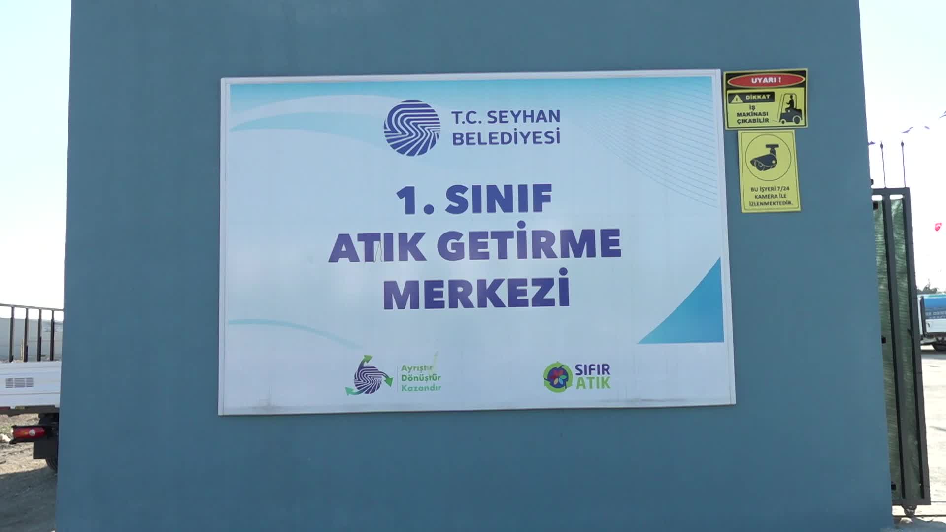 SEYHAN BELEDİYESİ’NİN ‘1. SINIF GERİ GETİRME MERKEZİ’NİN AÇILIŞ TÖRENİ YAPILDI