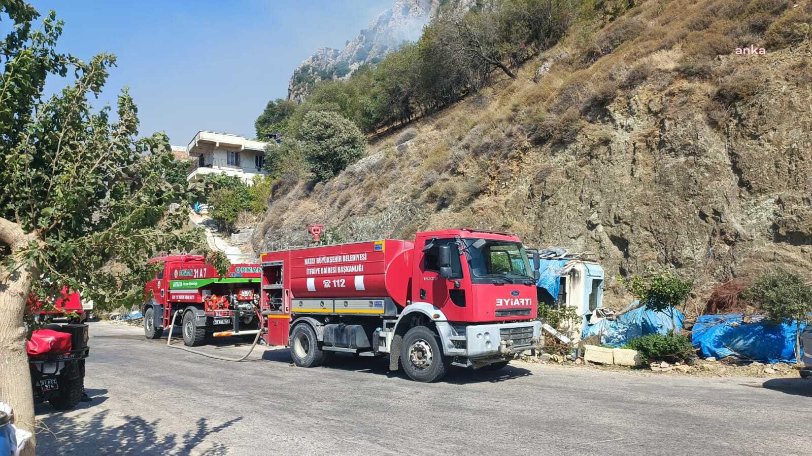 HATAY'DA HABİB-İ NECCAR DAĞI'NDA ÇIKAN YANGIN  KONTROL ALTINA ALINDI