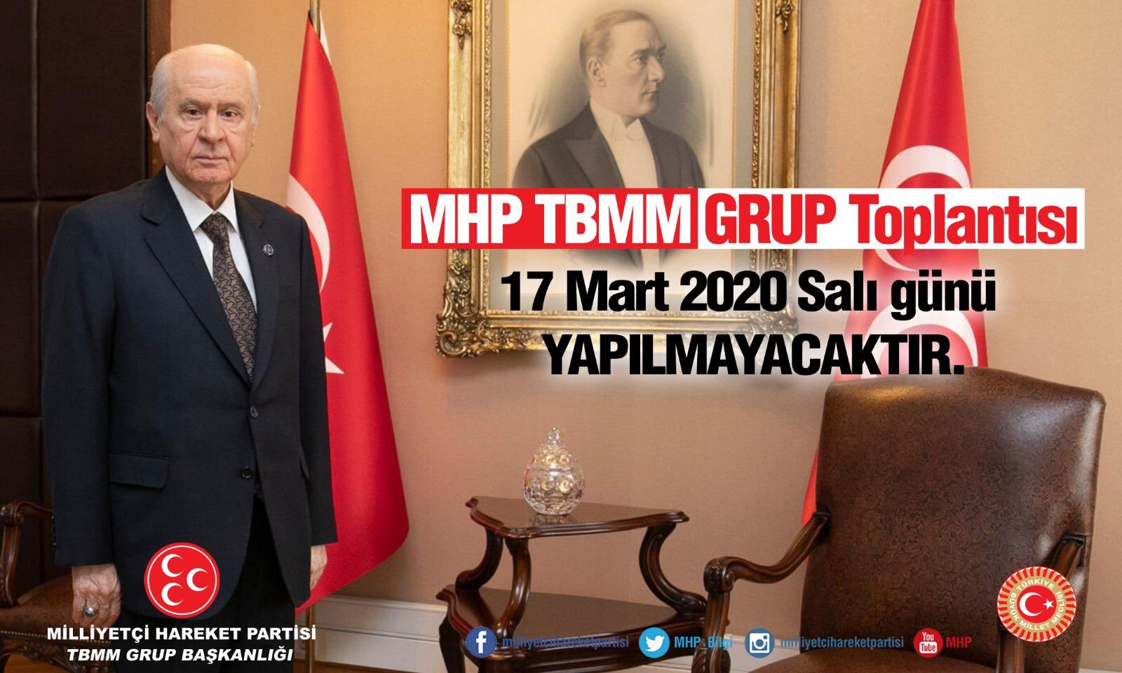 AKP VE CHP’DEN SONRA MHP GRUBU DA İPTAL