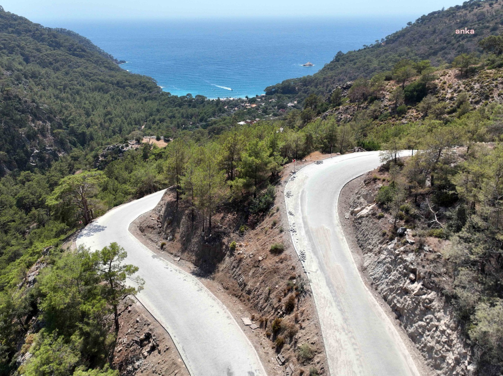 FETHİYE'DE KABAK KOYU YOLU YAPILDI
