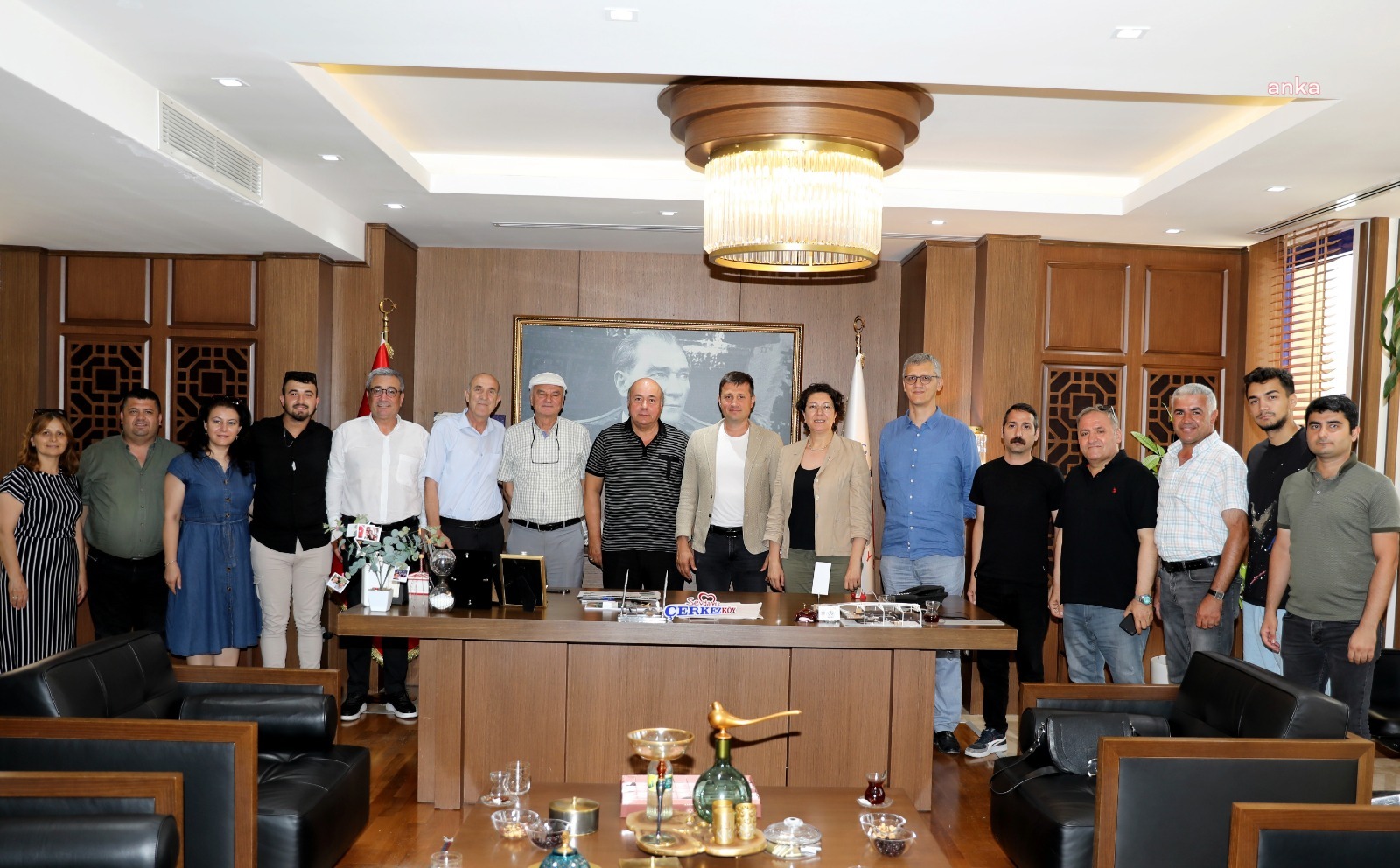 CHP İL BAŞKANI SAYGIN’DAN BAŞKAN VAHAP AKAY’A ZİYARET