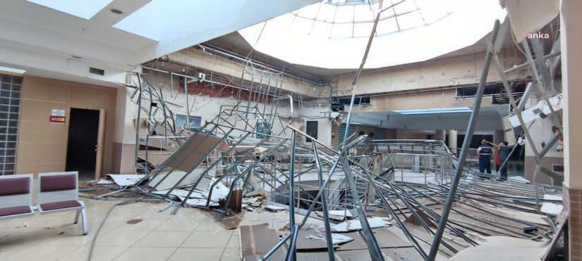 İSTANBUL ANADOLU ADLİYESİ’NDE ASMA TAVAN ÇÖKTÜ