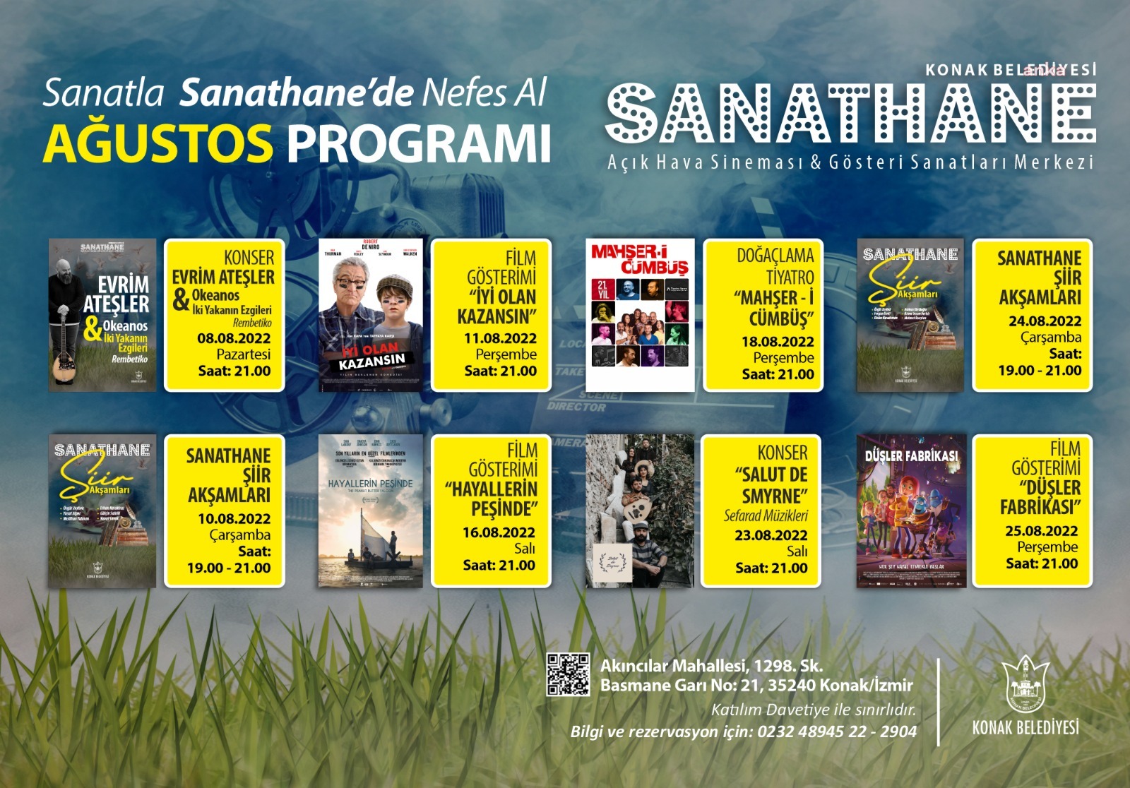 KONAK SANATHANE’DE AĞUSTOS AYINA YOĞUN PROGRAM