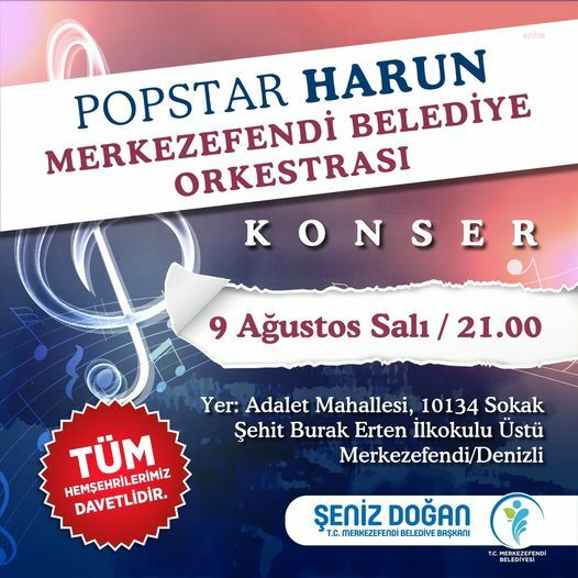 MERKEZEFENDİ BELEDİYESİ'NDEN ADALET MAHALLESİ’NDE AÇIK HAVA KONSERİ