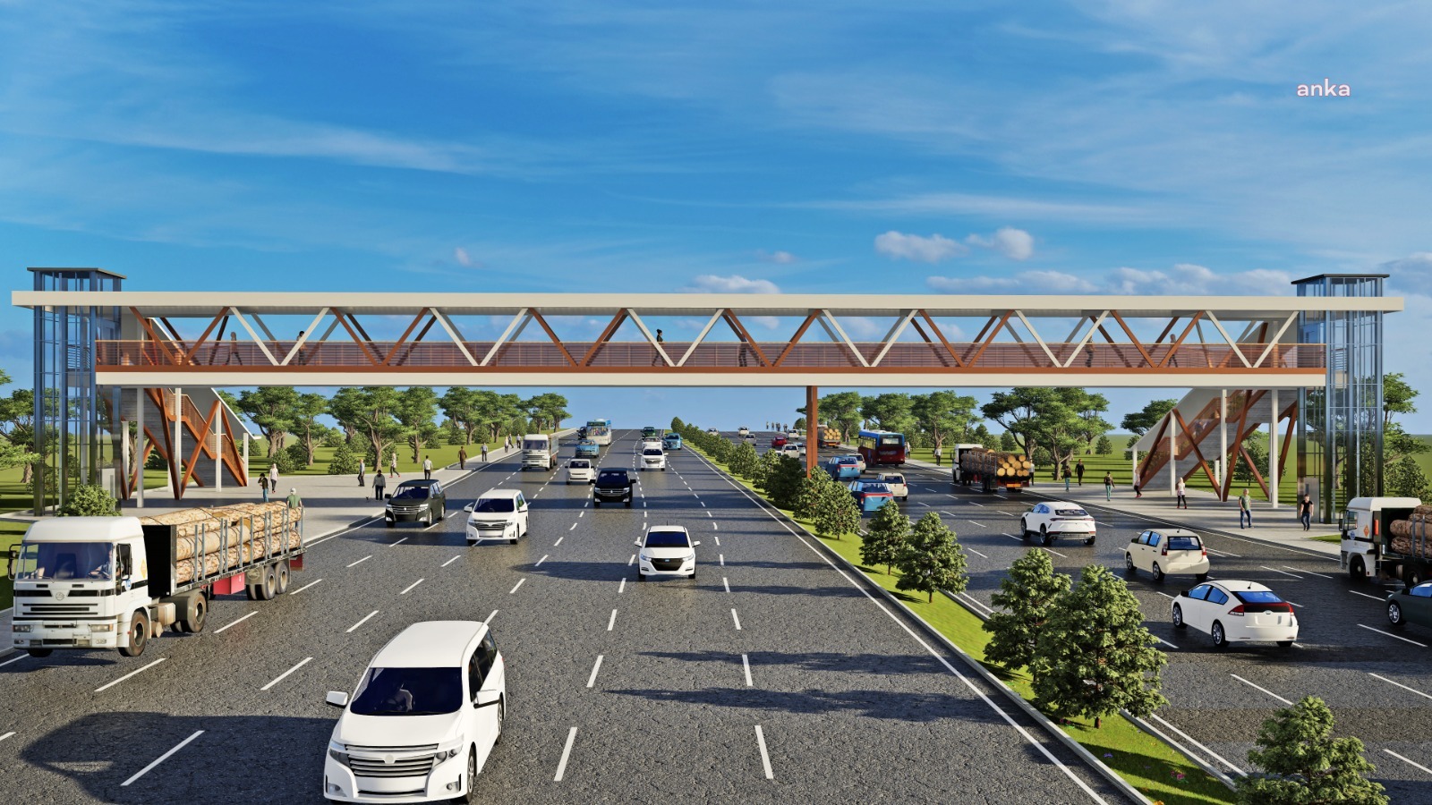 ANKARA BÜYÜKŞEHİR’DEN YENİ VE MODERN YAYA ÜST GEÇİTLERİ