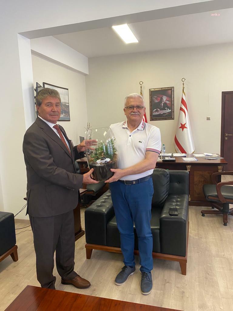 BURHANİYE BELEDİYE BAŞKANI DEVECİLER’DEN KKTC BAŞBAKANI ÜNAL ÜSTEL’E ZİYARET