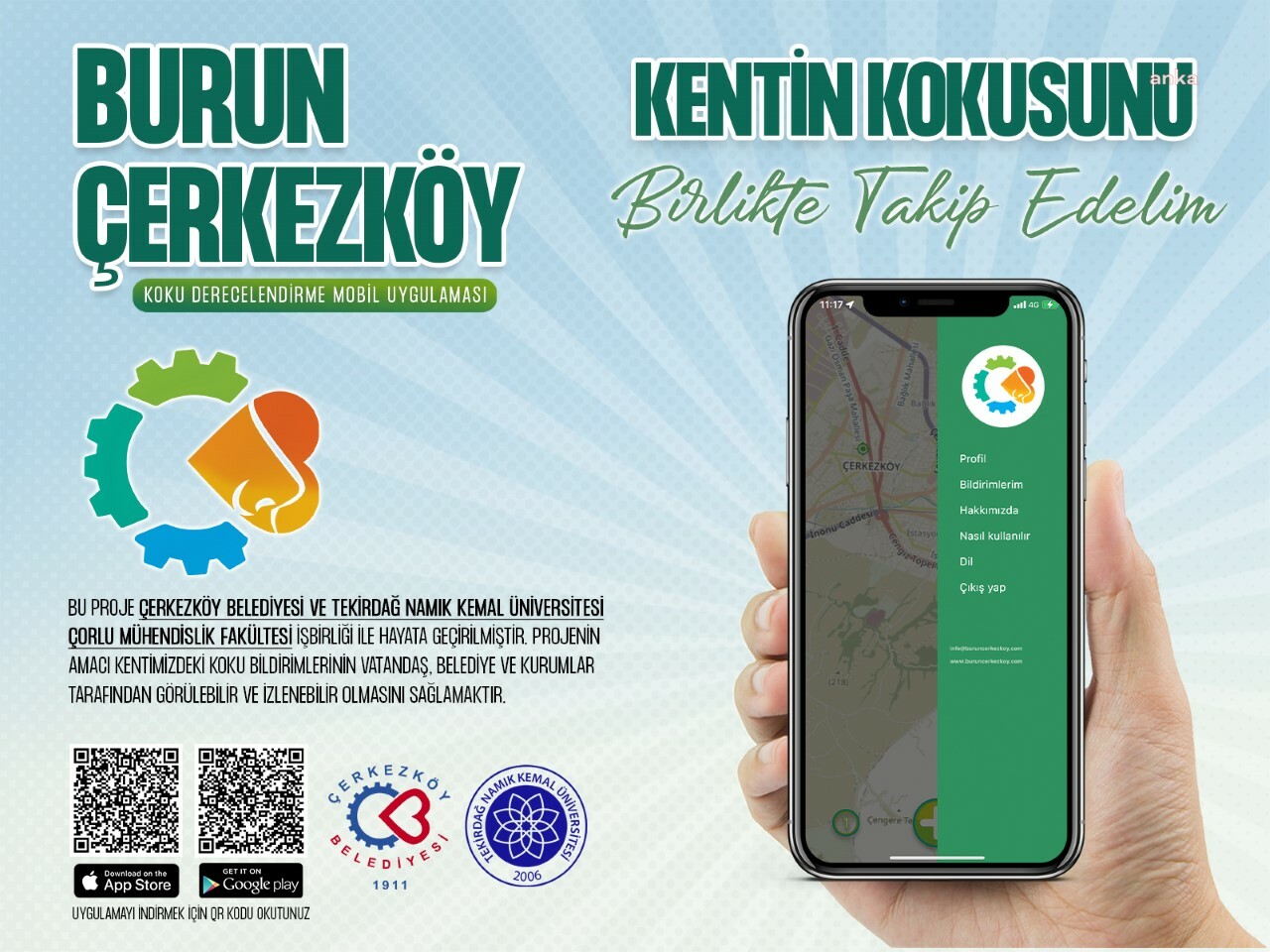 “BURUN ÇERKEZKÖY” MOBİL UYGULAMASI HAYATA GEÇTİ