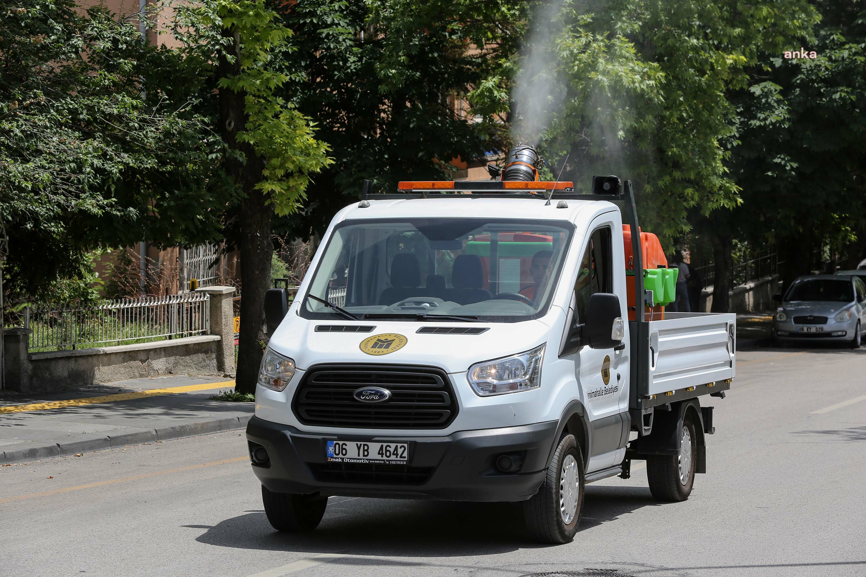 YENİMAHALLE BELEDİYESİ İLAÇLAMA ÇALIŞMALARINI SÜRDÜRÜYOR
