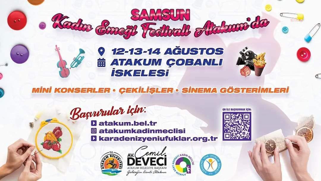 SAMSUN KADIN EMEĞİ FESTİVALİ ATAKUM’DA BAŞLIYOR