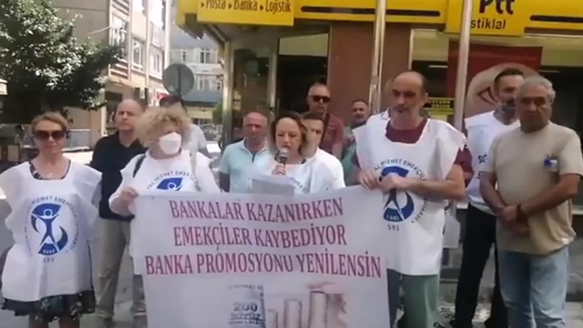SES SAMSUN ŞUBE BAŞKANI OCAK “BANKALAR KARLILIK REKORUNA DOĞRU KOŞTURURKEN EMEKÇİLER AYI NASIL ÇIKARABİLİRİM DİYE KURUŞ HESABI YAPIYOR”