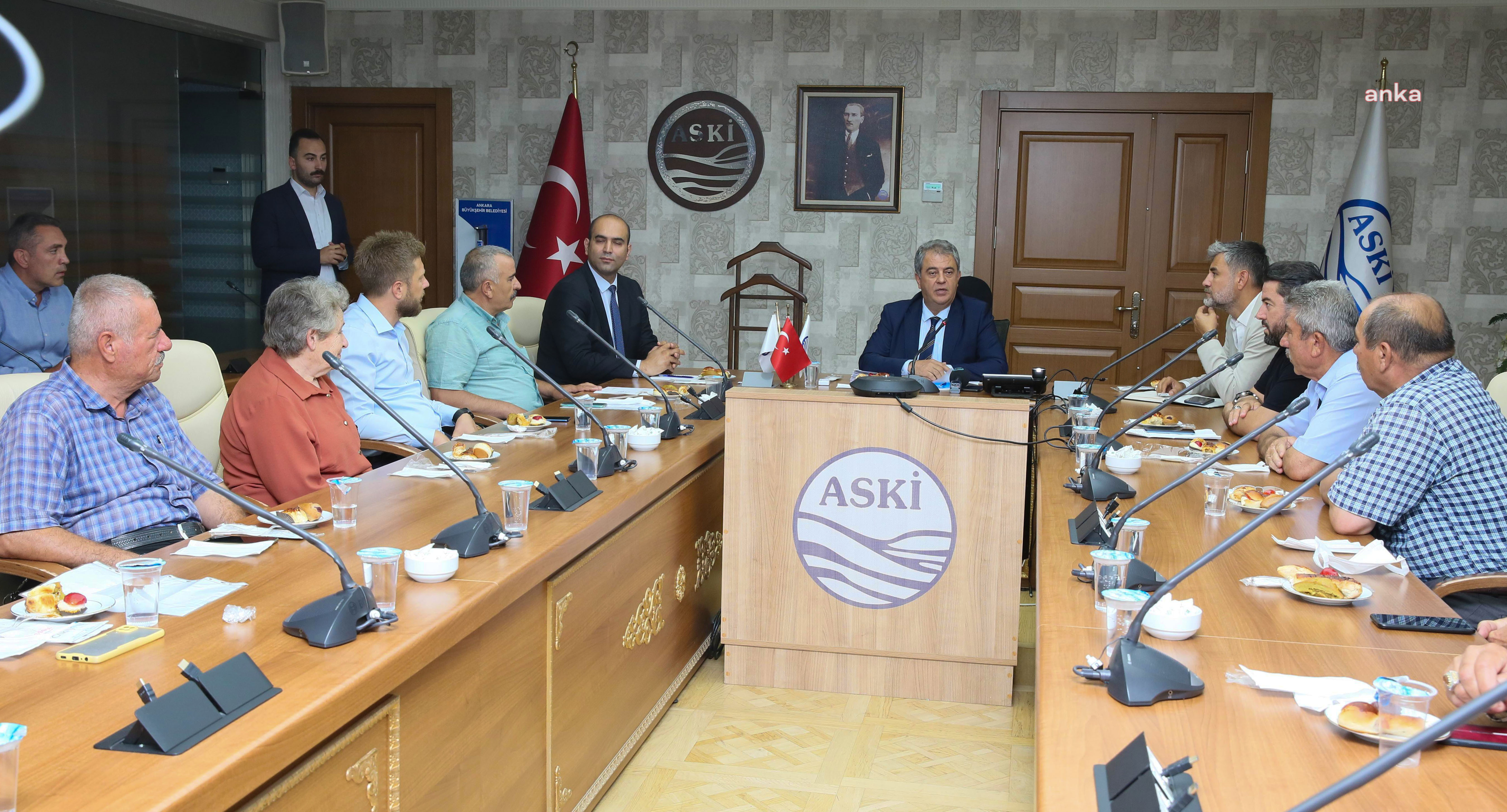 ASKİ, ALTYAPI SORUNLARINI ÇÖZÜME KAVUŞTURMAK İÇİN SİNCANLI MUHTARLARLA BULUŞTU