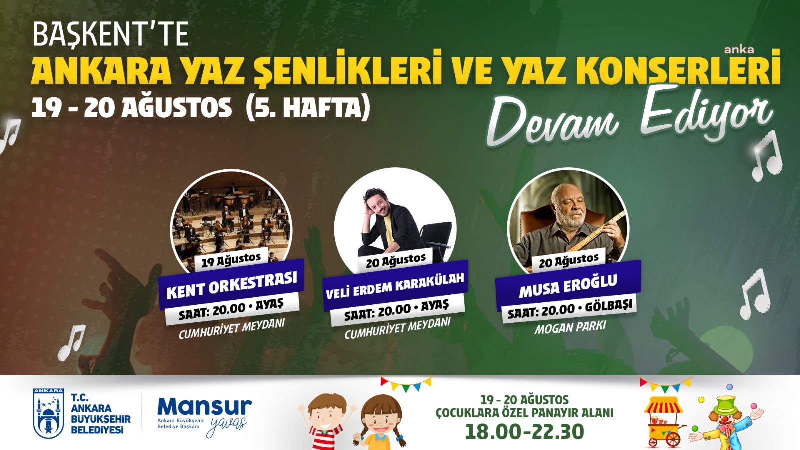 ANKARA’DA YAZ, ŞENLİK HAVASINDA GEÇMEYE DEVAM EDİYOR