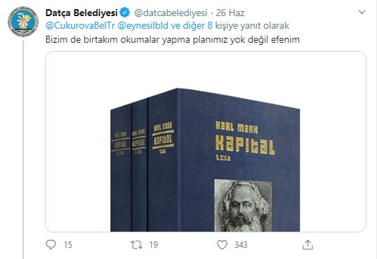 DATÇA BELEDİYESİ’NDEN KARL MARX ÖNERİSİ: OKUMA YAPMA PLANIMIZ YOK DEĞİL