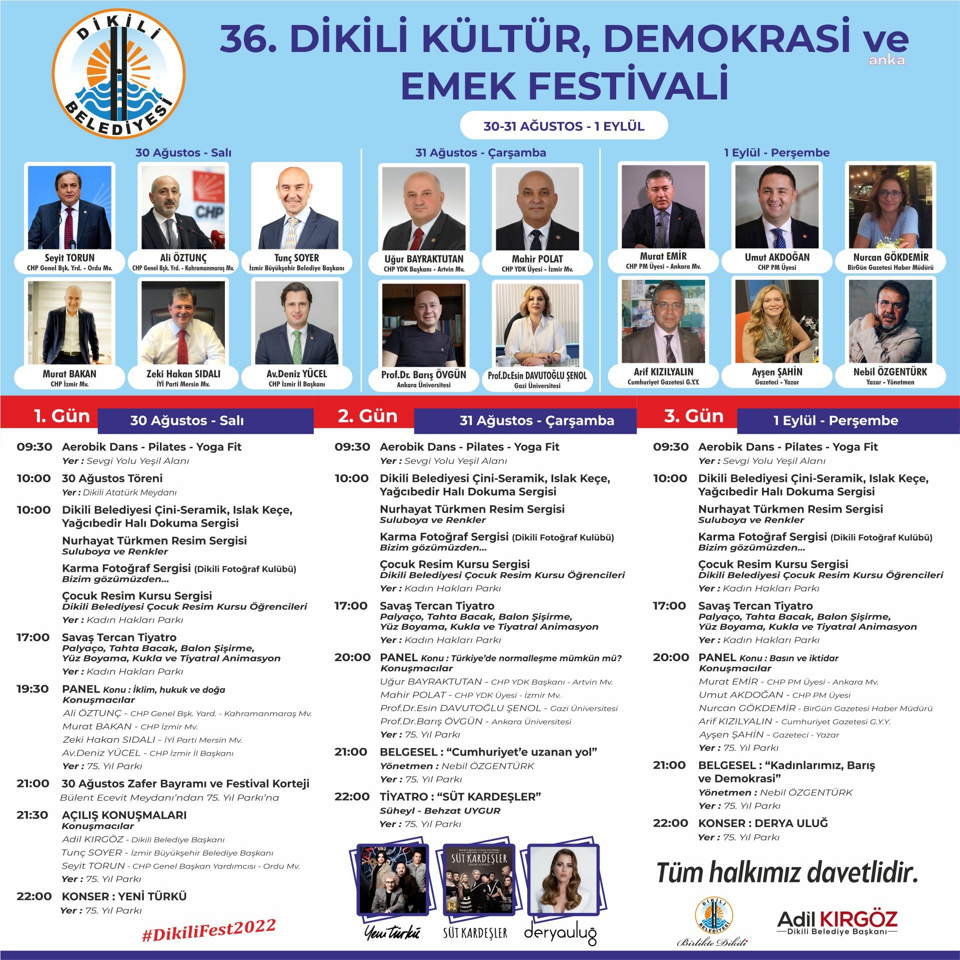 DİKİLİ’DE KİTAP GÜNLERİ VE FESTİVAL HEYECANI