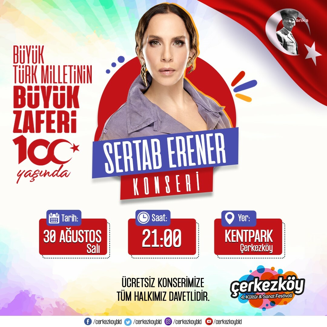 ÇERKEZKÖY BELEDİYESİ 4. KÜLTÜR VE SANAT FESTİVALİ, 26 AĞUSTOS’TA BAŞLIYOR