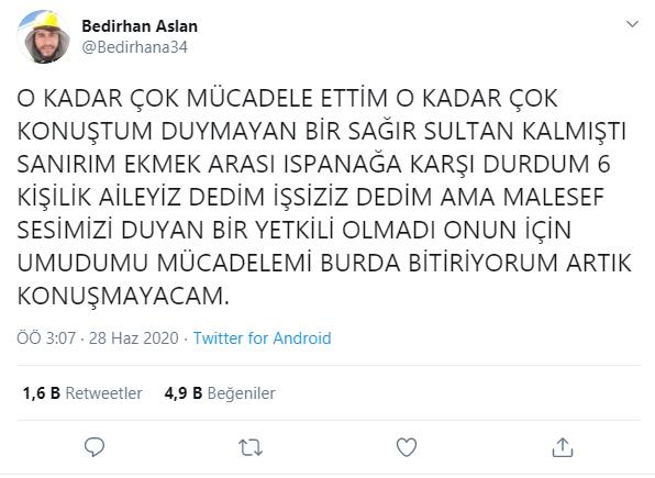 "SESİMİ DUYAN OLMADI ARTIK KONUŞMAYACAĞIM"