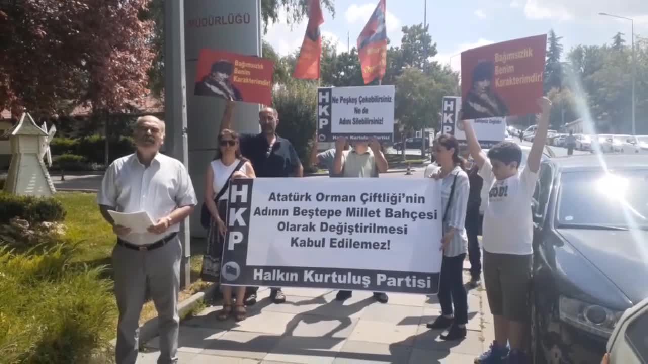 HKP, AOÇ'NİN ADININ 'BEŞTEPE MİLLET ORMANI' OLARAK DEĞİŞTİRİLMEK İSTENMESİ İLE İLGİLİ SUÇ DUYURUSUNDA BULUNDU